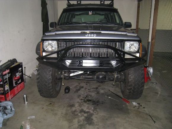 bumper installed, damn it looks good