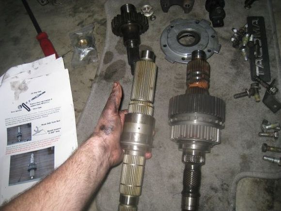 new main shaft