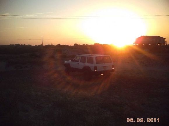 sun set chillin on the dune