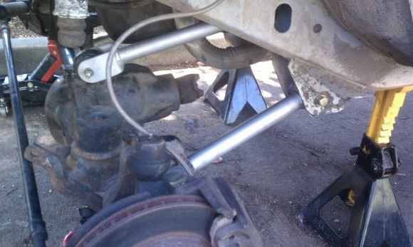 NEW bushings and control arms painted.