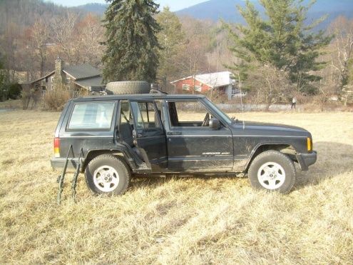 Before any modifications, my stock Cherokee-