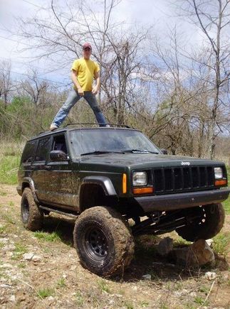 The was my 97 Jeep Cherokee, 6 in lift 33 in tires and a sexy machine!