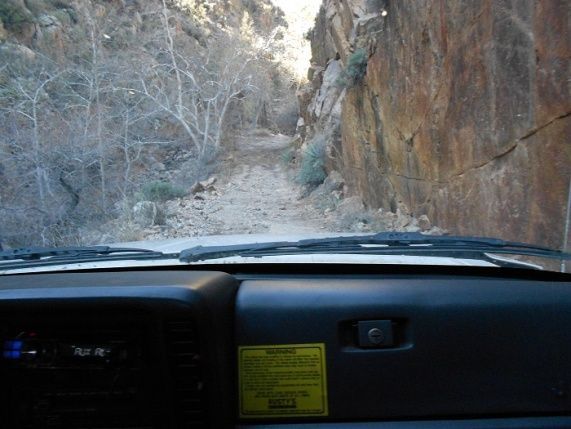 Rock walls on the way in. Some of the cliffs are 200 feet high and the trails are only 7 or 8 feet wide.