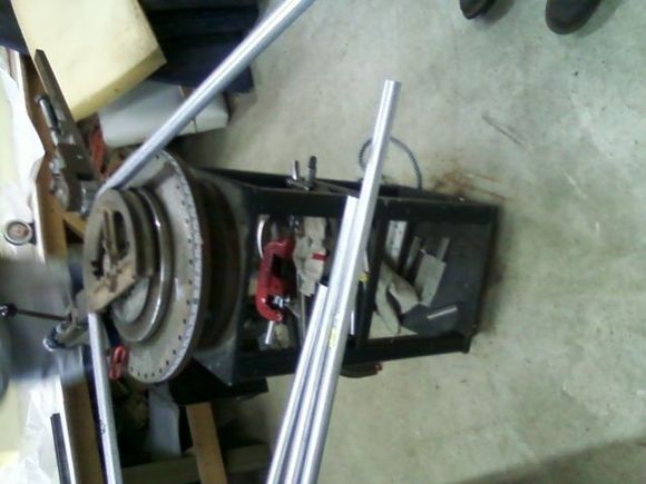 Conveniently we had a bender with a 1" die