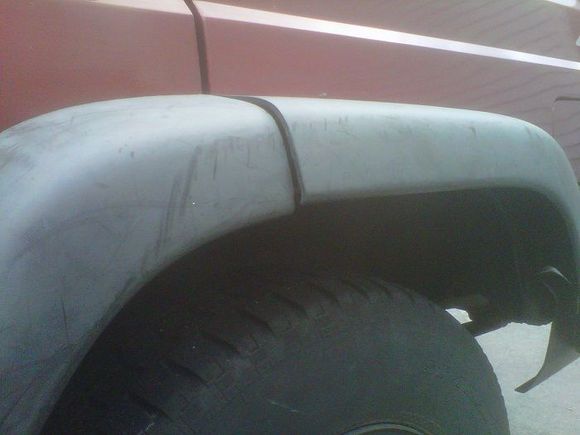 with curve-in of body, the flare is twisted a bit, when I cut it the twist was relieved from the rear portion and pulled door portion down more, gonna "glue" braces in to hold shape.