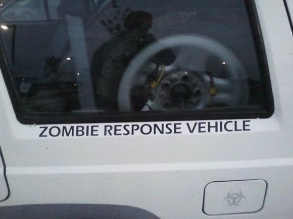 zombie decal, eventually took it back off