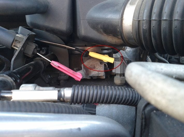 how to install transmission kickdown cable