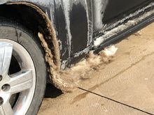 It stays outside in the cold.