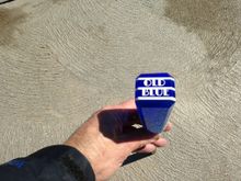 The knob rests on the plunger in the shifter