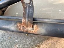 There must be a small pinhole in the rusty area.