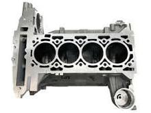 From the top of the block see the water jackets, over on the left by the water pump. Possible leak area