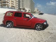 On the beach in Daytona