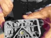 A damaged Holley carb jet block