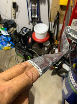 The Velcro makes it easy to wrap the fuel lines