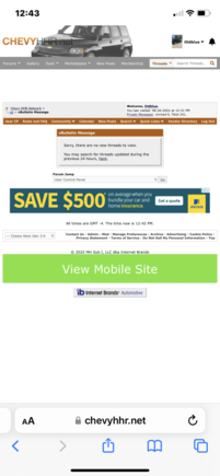 First click on view mobile site 