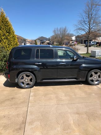 Before gun metal grey clear coat SS rims 