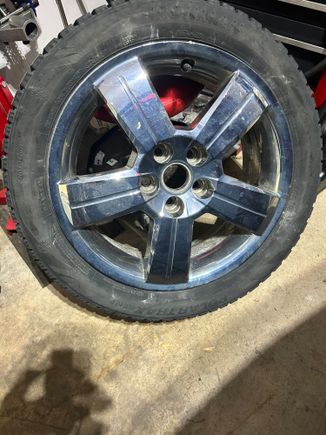 With the ugly chrome over plastic cap 