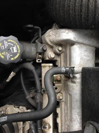 A pair of pliers will get these spring clamps loose 