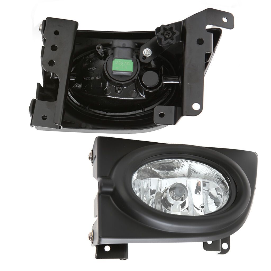 Lights - Clear Fog Lights For 2006-2008 Honda Civic Sedan 4Dr w/Bezel Switch Wiring Bulbs - New - 2006 to 2008 Honda Civic - Murrysville, PA 15668, United States