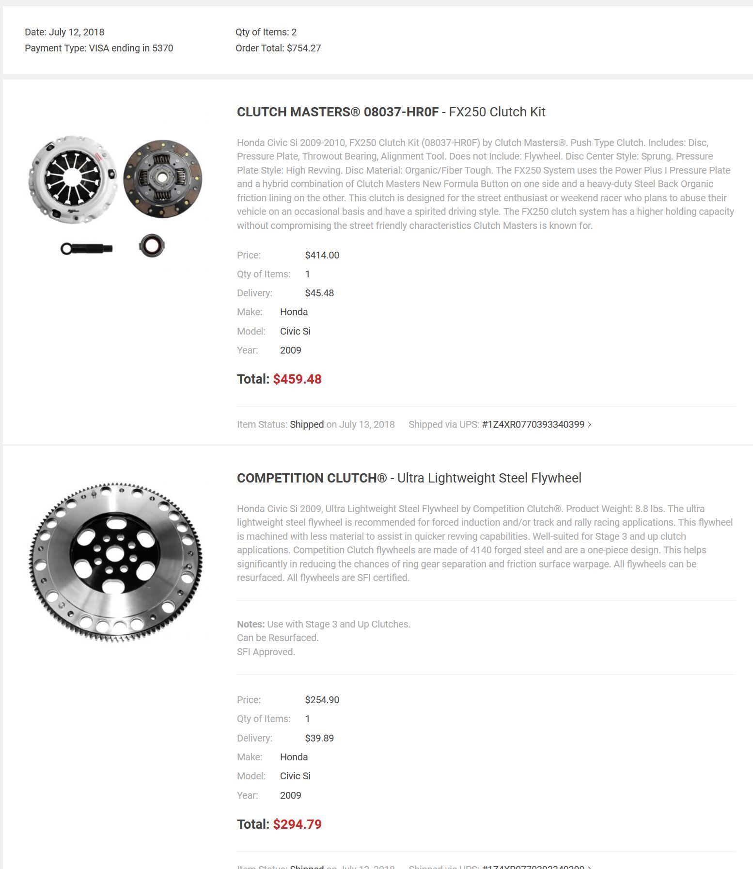 Drivetrain - Ultralight flywheel and Cclutch - New - 2005 to 2012 Honda Civic - Kailua, HI 96734, United States