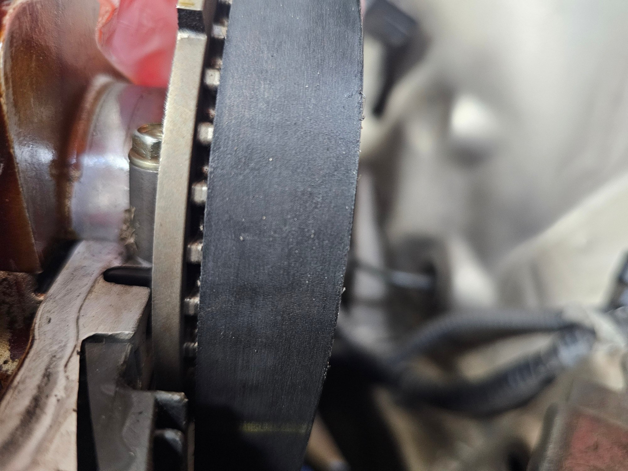 #7. Timing belt Camshaft pully view (straight view)