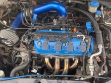 Added long tube header. Somebody had swapped D17A1 head onto my D17A2 block