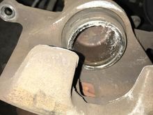 Passenger side piston 2 slits