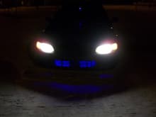 blue leds in grill