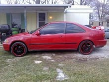 my civic with wheels