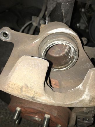 Passenger side piston 2 slits