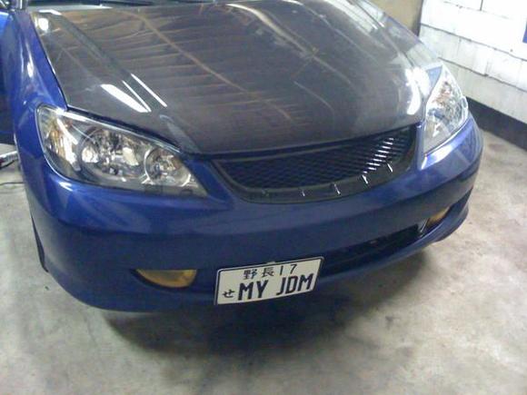 sweet JDM plate...which matches my state Vanity Plate...