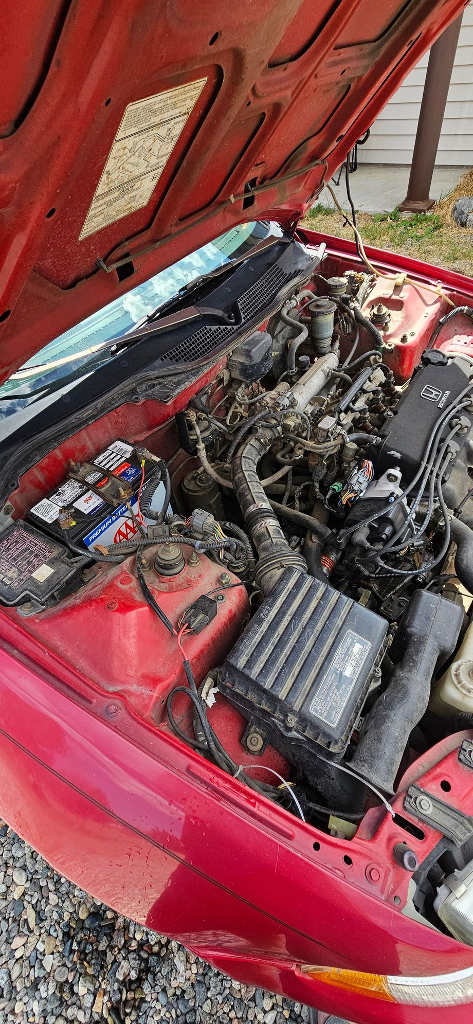 1992 Honda Civic - All original  low miles - Used - VIN 2HGEH2374PH533043 - 101,782 Miles - 4 cyl - 2WD - Manual - Hatchback - Red - Mcallister, MT 59740, United States