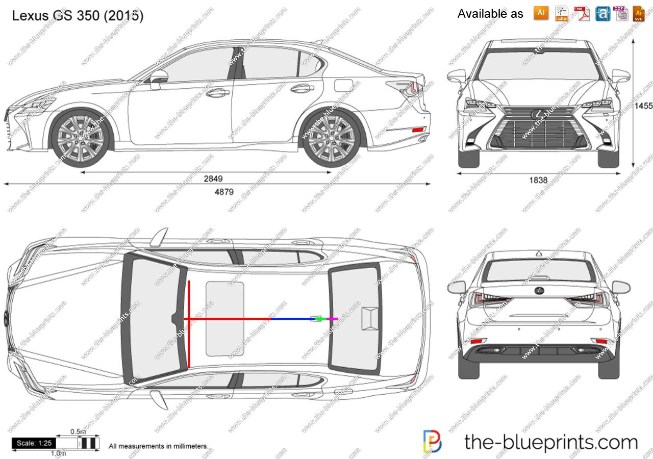 Чертеж лексус gs300