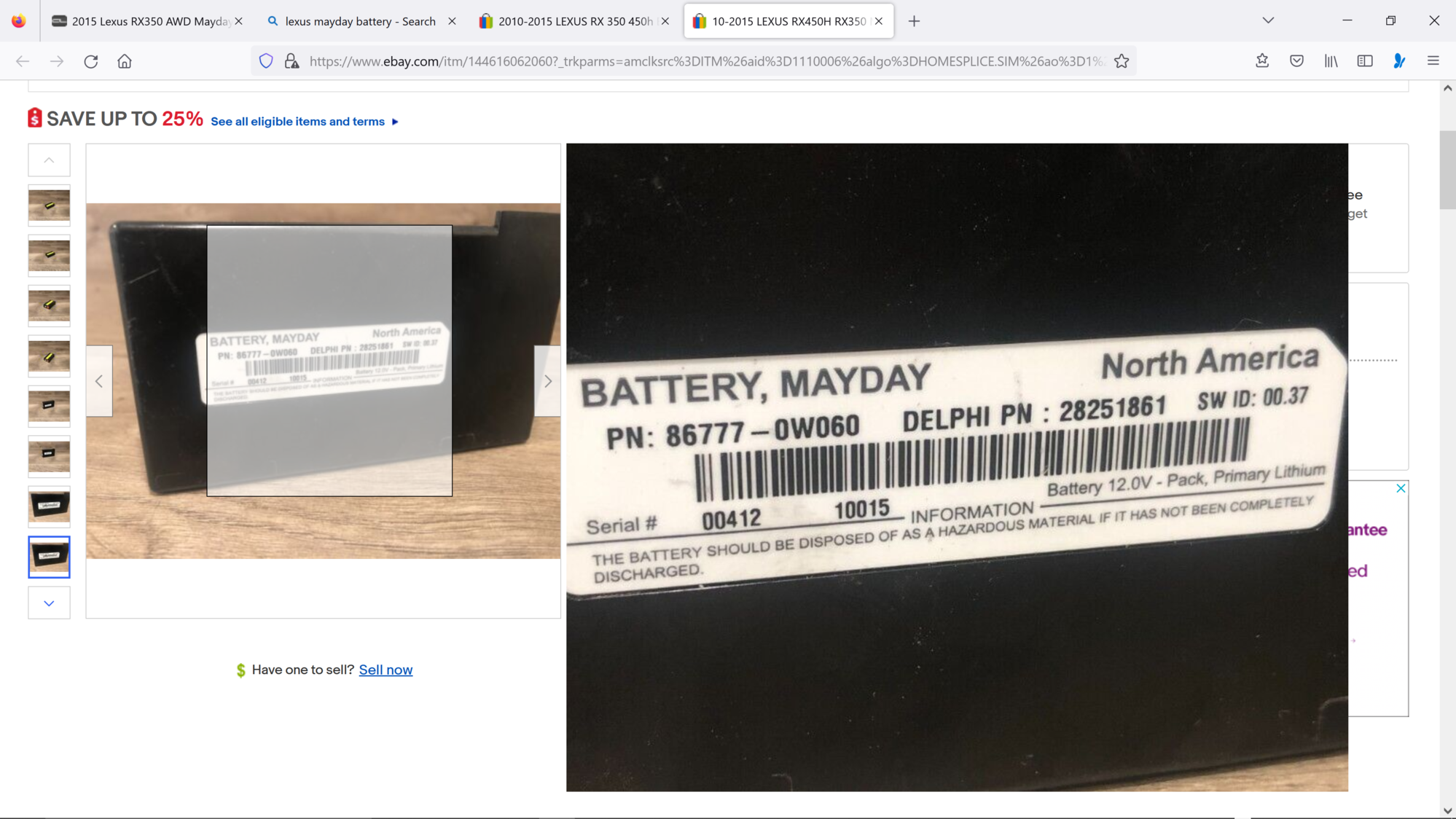 2015 Lexus RX350 AWD Mayday(backup) battery issue ClubLexus Lexus