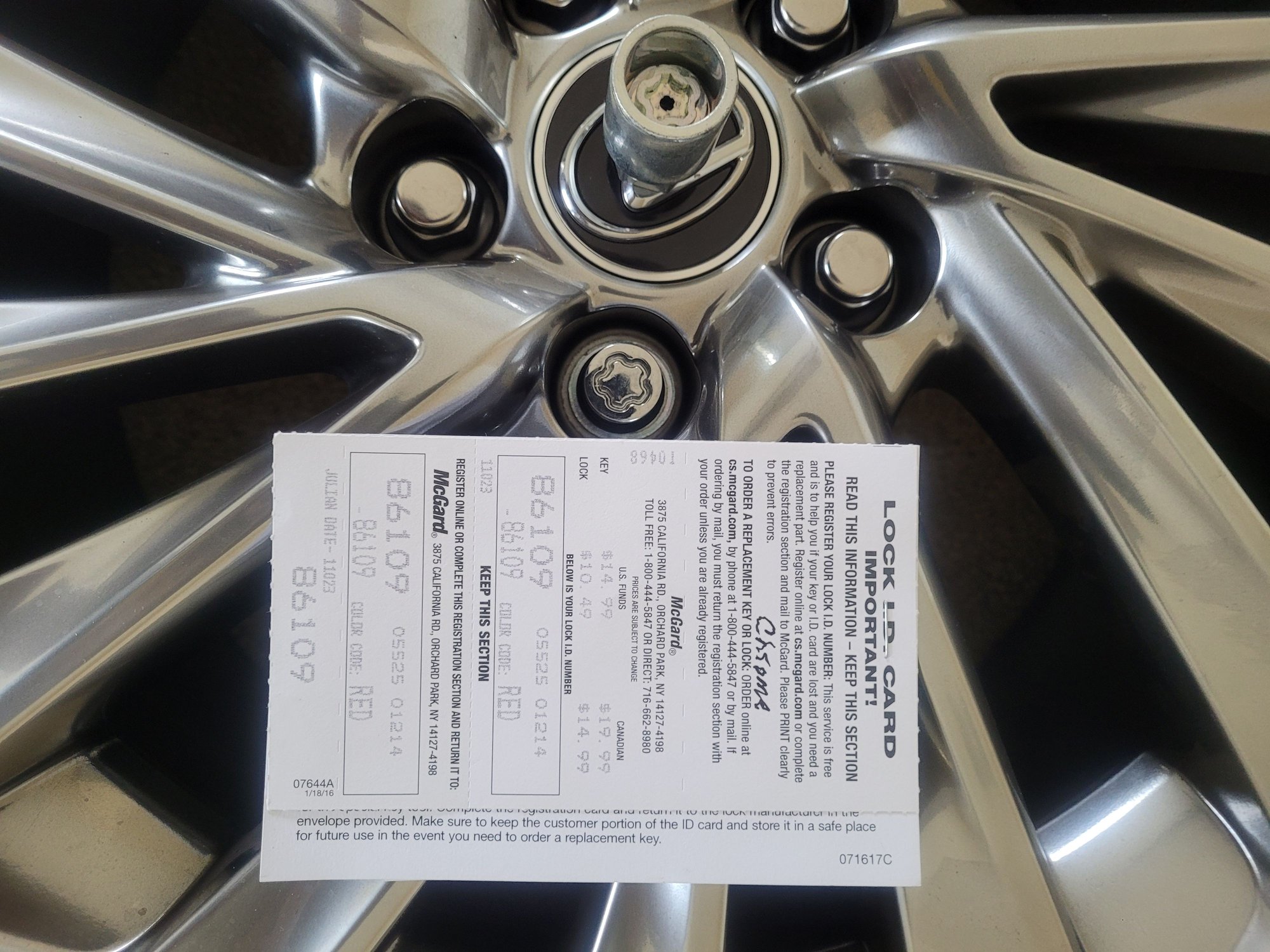 Wheels and Tires/Axles - Lexus ES350 Factory Wheels - Used - 2019 to 2024 Lexus ES350 - Tampa, FL 33647, United States