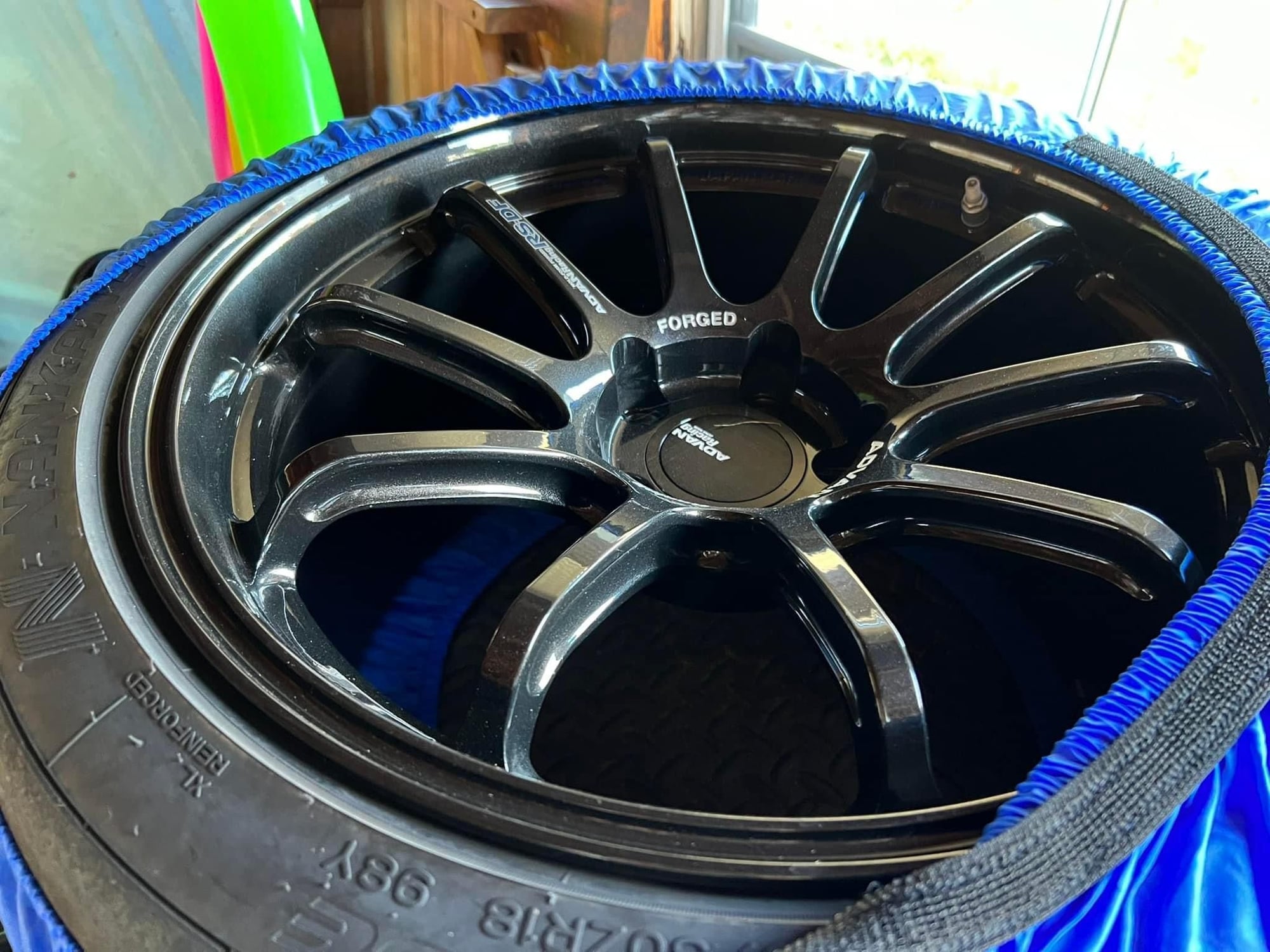 Wheels and Tires/Axles - Advan RS-DF 18x10.5 with Nankang AR1 tires - Used - Quincy, MA 2169, United States