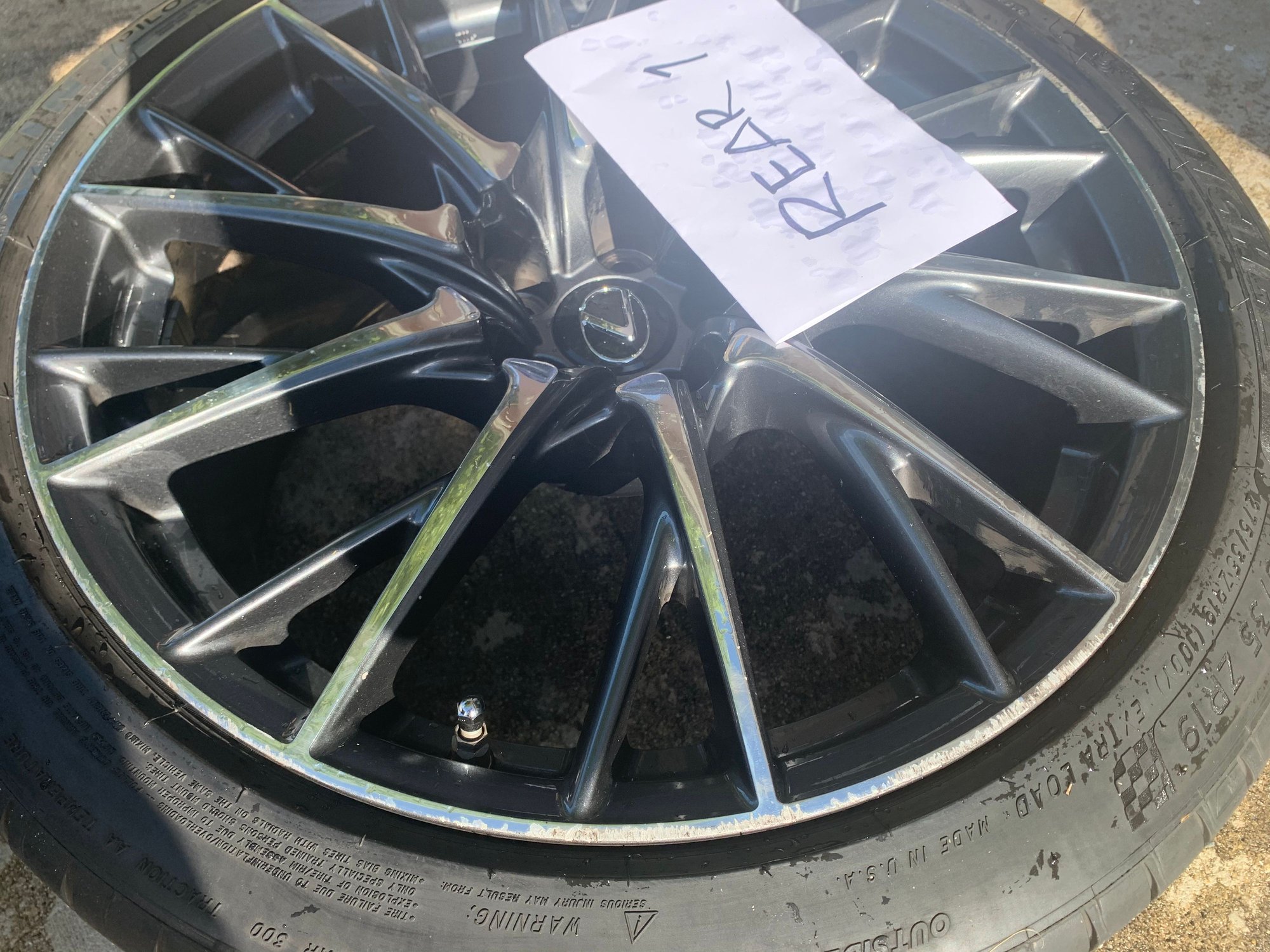 Wheels and Tires/Axles - Lexus RCF 20 Split spoke hand polished wheels Michelin pilot sport 4s - Used - Miami, FL 33193, United States