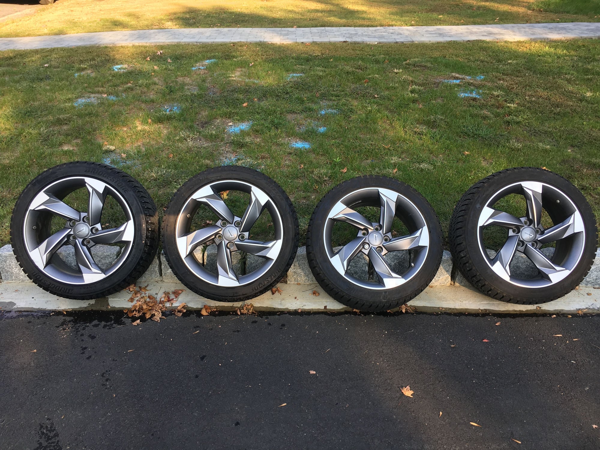 Wheels and Tires/Axles - Bridgestone Blizzak WS90 225/45/R18 + Andros R10 Winter Tire & Rim Package + TPMS - Used - All Years Lexus IS F - All Years Lexus GS F - 2006 to 2024 Lexus IS - All Years Lexus RC F - Oakhurst, NJ 07755, United States