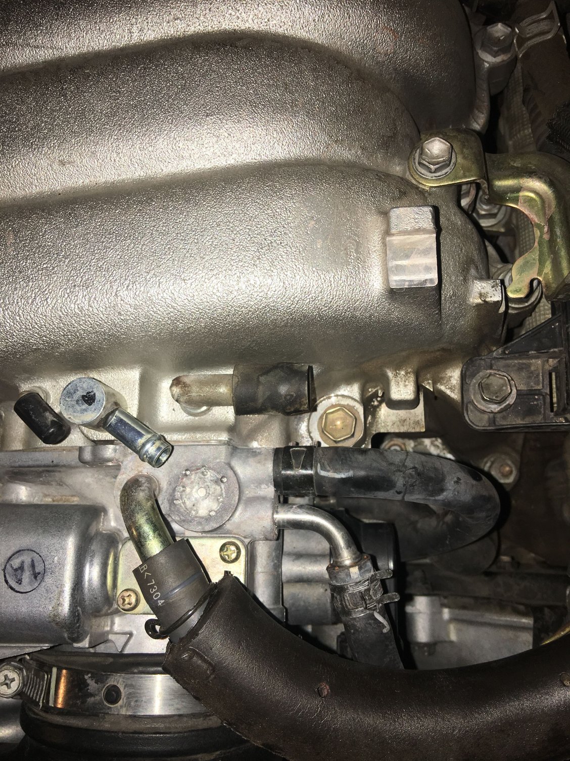 Same thing happened to me a few years ago. Mine had completely popped out. I cleaned the area , used a socket and hammer to tap the plug back in, then used a center punch to stake around the edges to ensure it didn�t come back out. Ive put over a 100k miles on this repair. 