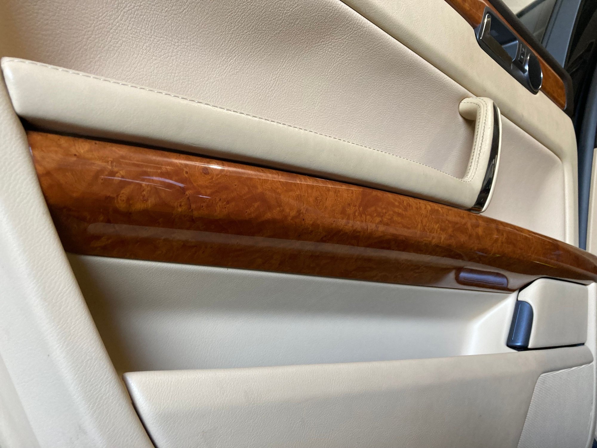 Rear door wood slab, compound shape not just a panel like a 430 plus the car still has the upper insert 