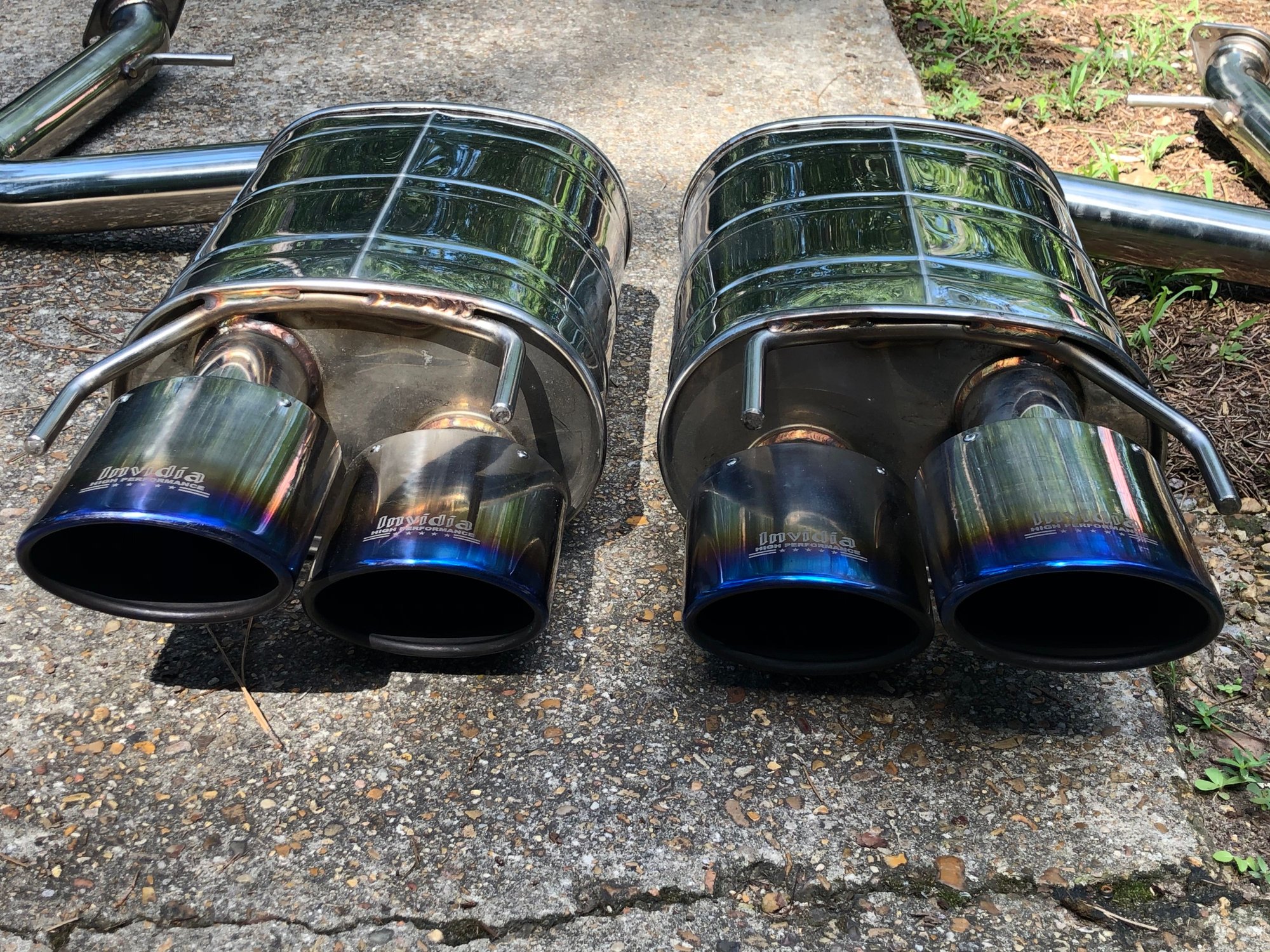 Engine - Exhaust - Lexus RC350 Exhaust Invidia Axlebacks - Blue Tips - Used - 2015 to 2019 Lexus RC350 - Gautier, MS 39553, United States