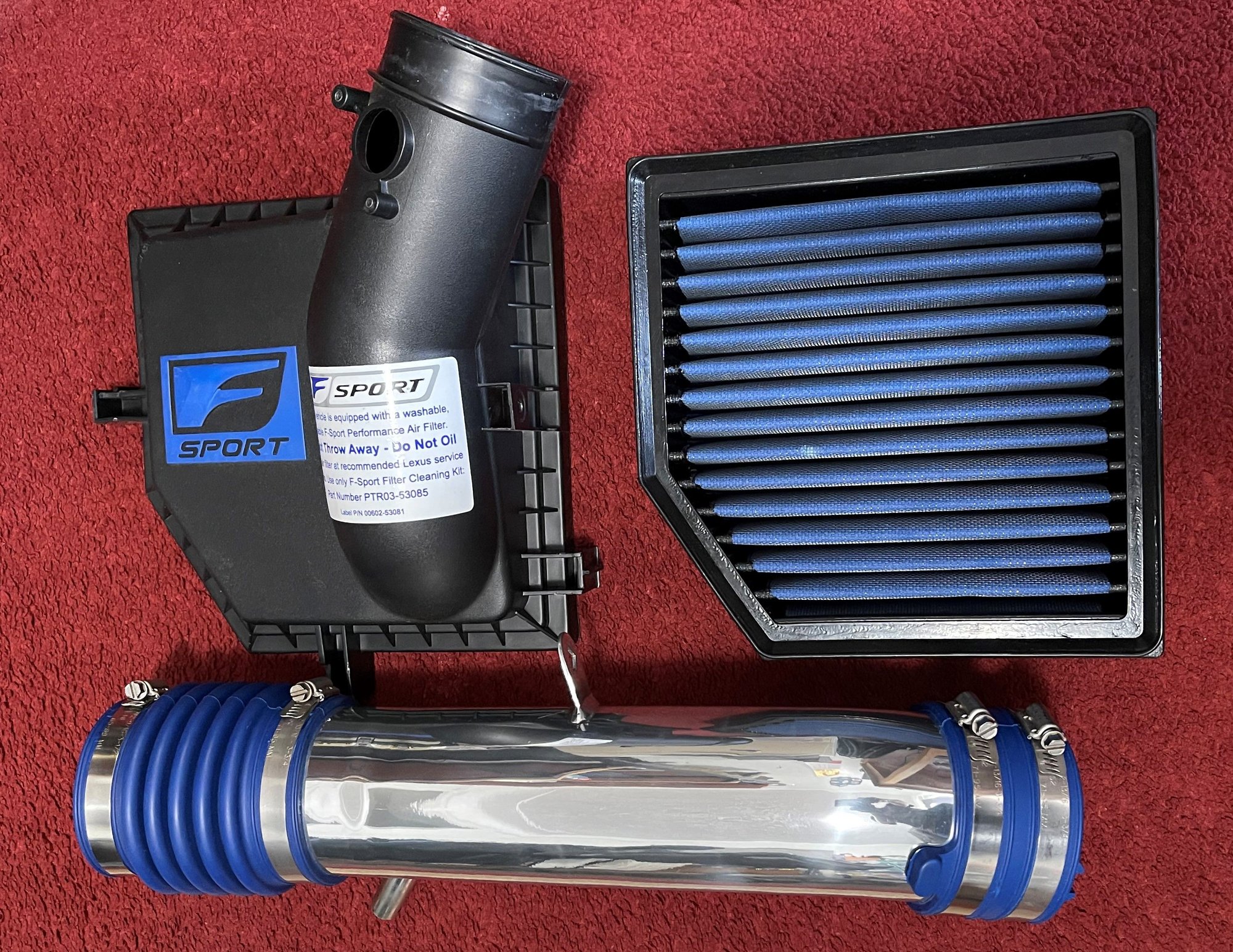 Engine - Intake/Fuel - Lexus oem factory f-sport cold air intake system - Used - 2014 to 2017 Lexus IS250 - 2014 to 2017 Lexus IS350 - Jersey City, NJ 07305, United States