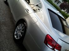 Roof spoiler by spoiler king wrapped in silver metallic vinyl...