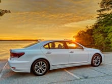 Just bought this LS460L the first week of may.  Sunrise photo at Dreher Island, SC