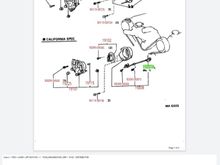 Lexus parts diagram and part numbers