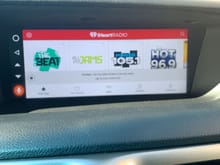 iHeartRadio home screen 