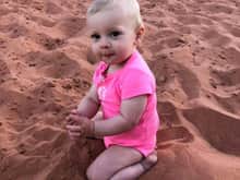 Hayzle's first trip to Moab, UT.