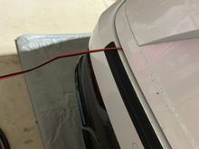 Close trunk down on wiring