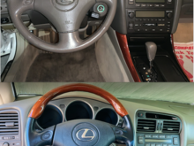 Interior before and after.