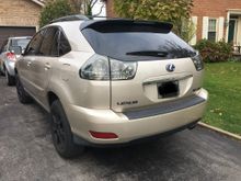 Transformation in progress:
Black badging, Hybrid emblem, fully tinted windows, factory tail lights have been tinted
(Replacing the Tail lights and aftermarket rims)